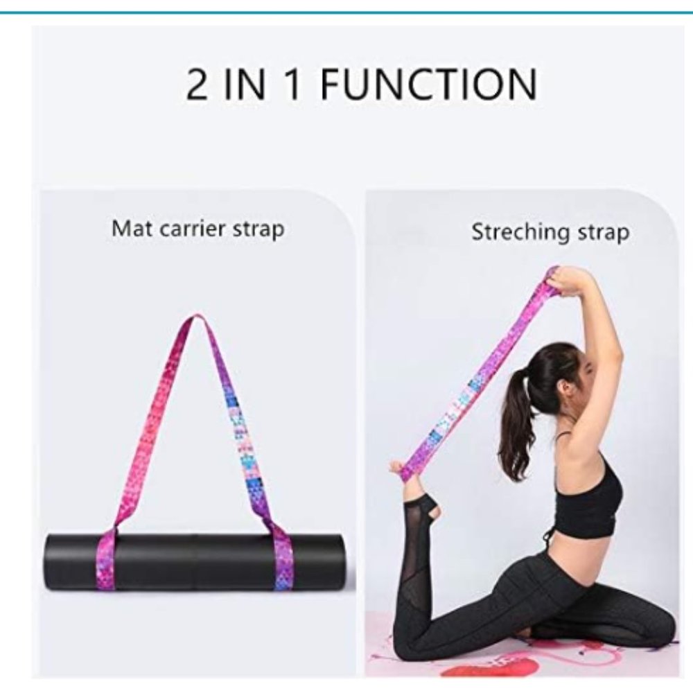 *** Yoga Mat Carrier Adjustable Strap & Stretching Band